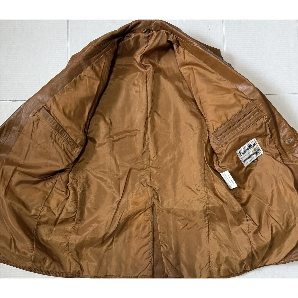 PIONEER WEAR - Men's‎ VINTAGE Leather Blazer Jacket - Size 40